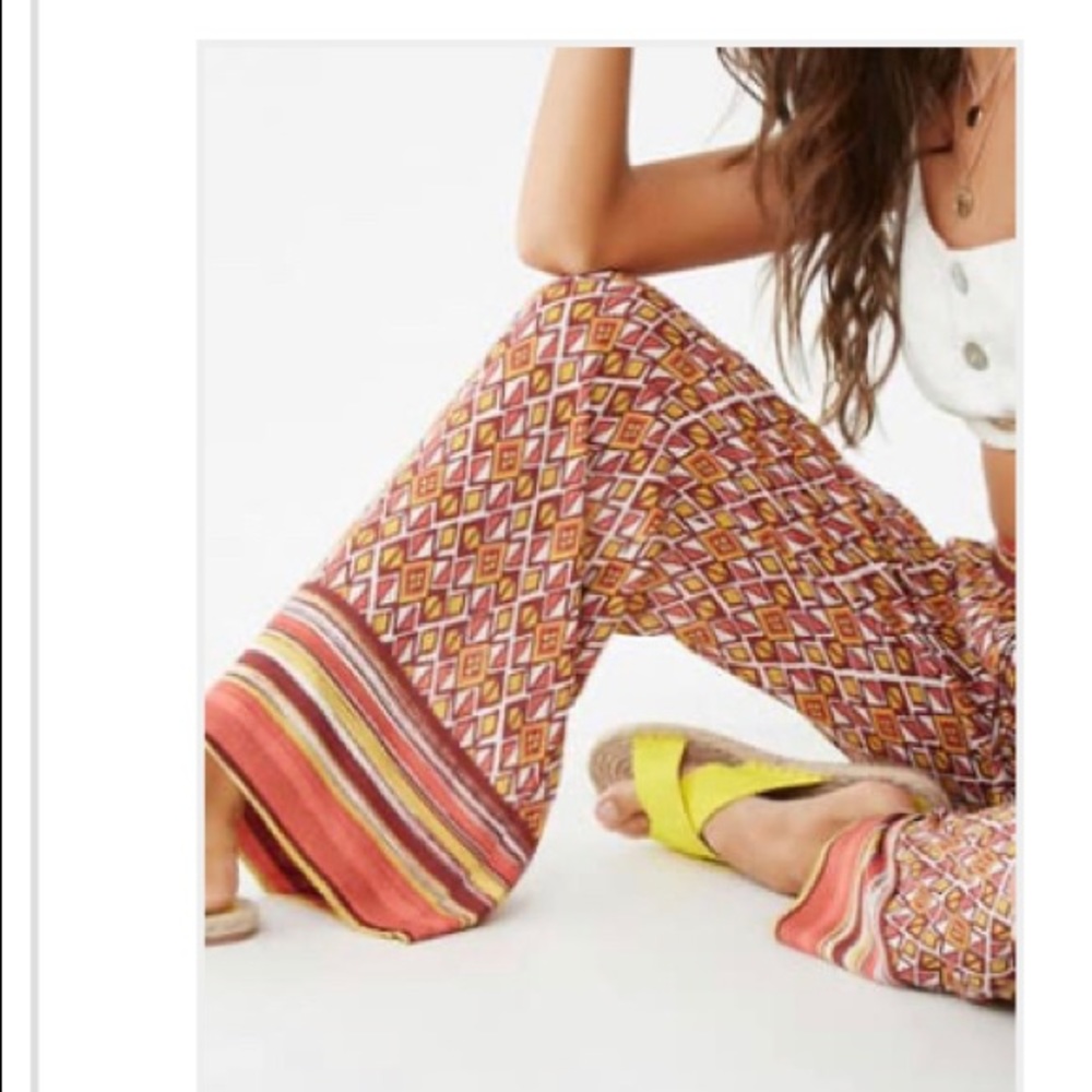 Geo print pants
